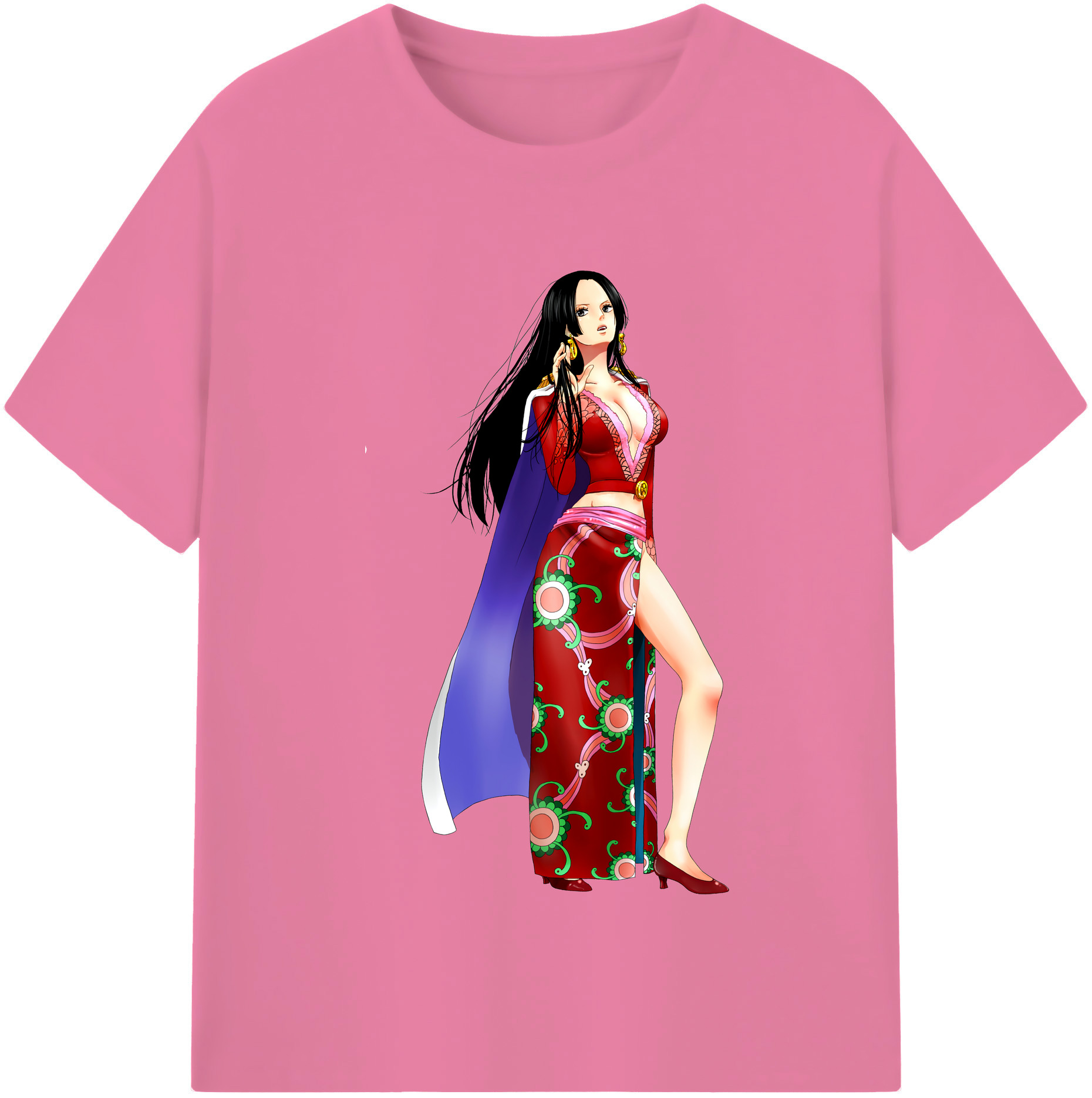 ワンピース ボア・ハンコック ONE PIECE Boa·Hancock 綿100％半袖Tシャツ（フロントプリント）
